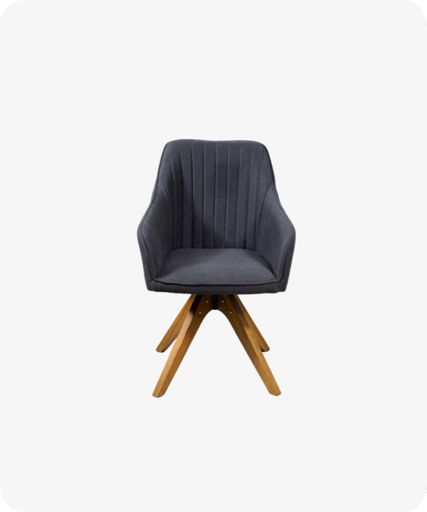 Contemporary Pleated Swivel Chair